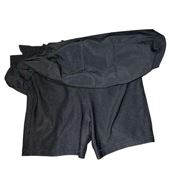 ATHLETA Skyline Skort Black Skirt with Mesh Shorts Built in Size 2 - Picture 6 of 11